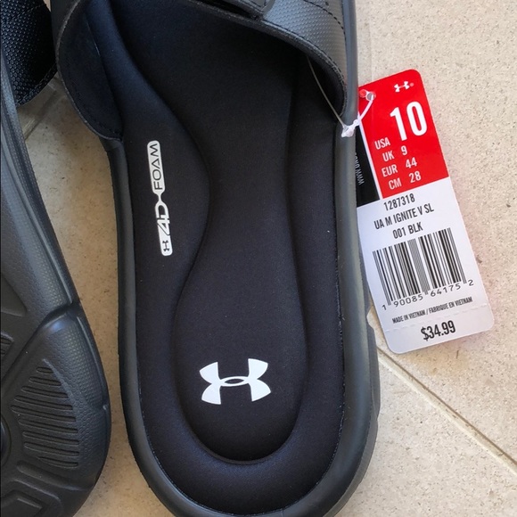 Under Armour Men’s Slide Sandals, size 10 - Picture 3 of 8